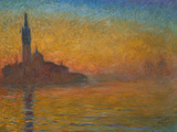 Venice by Twilight, 1908 Giclee Print by Claude Monet