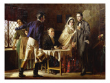 A Wedding at Gretna Green, 1859 Giclee Print by Jerry Barrett