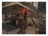 The Market Square in Banská Bystrica Giclee Print by Dominik Skutecky