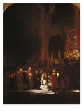Christ and the Adulteress, 1644 Giclee Print by  Rembrandt van Rijn