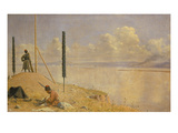 Kirgisische Reiter Ueberfallen Ein Expeditionscorps, 1871 Giclee Print by Wassili Werestschagin