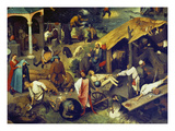 Netherlandish Proverbs. (Detail Bottom Right), 1559 Giclée-Druck von Pieter Bruegel the Elder