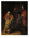 The Return of the Prodigal Son, about 1666/69 Giclee Print by  Rembrandt van Rijn