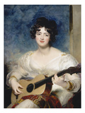 Lady Wallscourt, 1825 Giclee Print by Thomas Lawrence