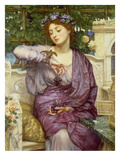 Lesbia with Her Sparrow, 1907 Reproduction procédé giclée par Edward John Poynter