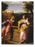 Christ and the Samaritan Woman at the Well Giclée-tryk af Francesco Albani Christ and the Samaritan Woman at the Well Giclée-tryk af Francesco Albani