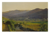 Landschaft Mit Weinbergen Giclee Print by Ferdinand Georg Waldmüller
