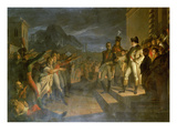 Saechsische Buerger Huldigen Napoleon Nach Der Schlacht Von Jena. Datiert 1820 Giclee Print by Pietro Benvenuti