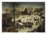 The Census at Bethlehem, 1566 Giclee Print by Pieter Bruegel the Elder