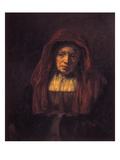 Bildnis Einer Alten Frau (Der Mutter Des Kuenstlers), 1654 Giclee Print by  Rembrandt van Rijn