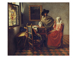 The Glass of Wine, about 1660/61 Giclée-Druck von Jan Vermeer
