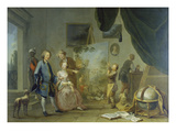 Besuch Im Maler-Atelier. Vor 1767 Giclee Print by Norbert Jospeh Carl Grund