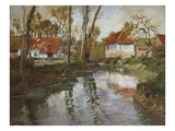 Das Fluesschen Laita in Quimperle Giclee Print by Fritz Thaulow