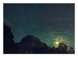The Flight into Egypt, 1609. Detail: Starry Sky Giclee Print by Adam Elsheimer