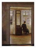 A Lady in an Interior Giclee Print by Carl Holsoe