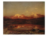 Mt. Hohe Goell During Alpenglow Giclee Print by Carl Rottmann