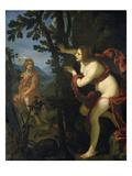 Narcissus and Echo Giclee Print by Giovanni Biliverti