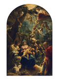 The Holy Family with Angels and John the Baptist, about 1599 Giclee Print by Adam Elsheimer