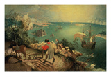 Landscape with the Fall of Icarus, about 1558 Giclee Print by Pieter Bruegel the Elder