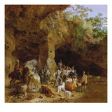 Raeuberbande in Den Abruzzen (Gefangennahme Italienischer Briganten), 1830/32 Giclee Print by Heinrich Burkel