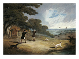 Partridge Shooting at Six Mile Bottom, 1833 Giclee Print by John Frederick Herring I