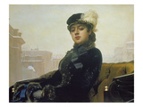 The Unknown Person, 1883 Giclee Print by Ivan Nikolaevich Kramskoi