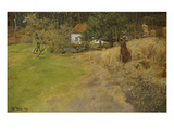 Bauersfrau Bei Der Erntearbeit, 1889 Giclee Print by Fritz Thaulow