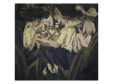 The Garden Cafe, 1914 Giclee Print by Ernst Ludwig Kirchner
