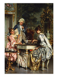 Playing Chess Giclee Print by Arturo Ricci