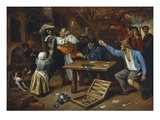 Gamblers Quarrelling, about 1664/65 Giclee Print by Jan Steen