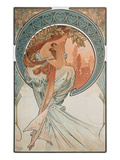 The Arts: Poetry, 1898 Reproduction procédé giclée par Alphons Mucha