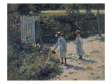 In the Garden (Wogrodzie), 1892 Giclee Print by Wladyslaw Podkowinski