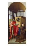 St. John the Baptist and the Donor, Heinrich Von Werl, about 1438 Giclee Print by Master of Flemalle 