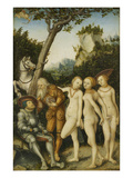Das Urteil Des Paris, 1530 Giclee Print by Lucas Cranach the Elder