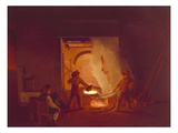The Blacksmith's Shop (Ii.), 1837 Giclee Print by Ignantz Raffalt