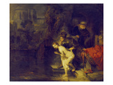 Suzanna and the Two Elders, 1647 Giclee Print by  Rembrandt van Rijn
