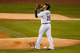 Detroit, MI - Oct 27: Detroit Tigers v San Francisco Giants - Anibal Sanchez Photographic Print by Leon Halip
