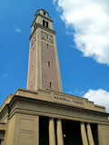 Louisiana State University: Memorial Tower Fotografisk tryk