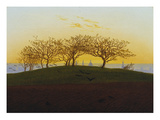 Hills and Ploughed Fields Near Dresden, about 1824 Giclee Print by Caspar David Friedrich