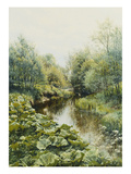 Sommertag an Einem Kleinen Fluss, 1909 Giclee Print by Peder Moensted