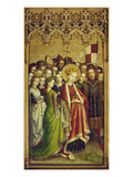 Dreikoenigsaltar Im Dom Zu Koeln: die Hl. Ursula Mit Ihrem Gefolge Giclee Print by Stephan Lochner