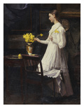 Arranging Daffodils, 1894 Giclee Print by Carl Thomsen