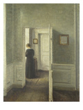 Frau in Einem Hellen Innenraum, 1913 Giclee Print by Vilhelm Hammershoi