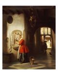 A Maid in a Hallway, 1849 Reproduction procédé giclée par Hubertus van Hove