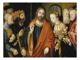 Christ and the Adulteress Lámina giclée por Lucas Cranach the Elder