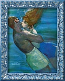 Love Isn't Logical - Saturday Evening Post "Leading Ladies", December 5, 1959 pg.23 Framed Giclee Print by Coby Whitmore