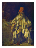 The Old Man with the Red Cap. (Undated) Giclee Print by  Rembrandt van Rijn