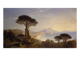 A View of the Bay of Naples, 1839 Giclee Print by William James Muller