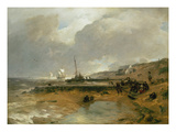 Beach Scene, 1880 Reproduction procédé giclée par Andreas Achenbach