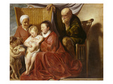 Die Hl. Familie Giclee Print by Jacob Jordaens